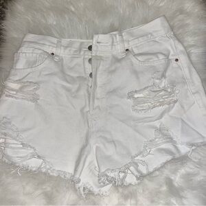 Pacsun white vintage high rise shorts